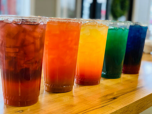 What are loaded teas sweetened with?