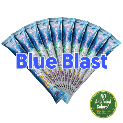 BLUE BLAST 2GO Sticks - Sugar Free Drink Mix with Natural Colors and Flavors: 10 Pack - Great for Loaded Tea Kits