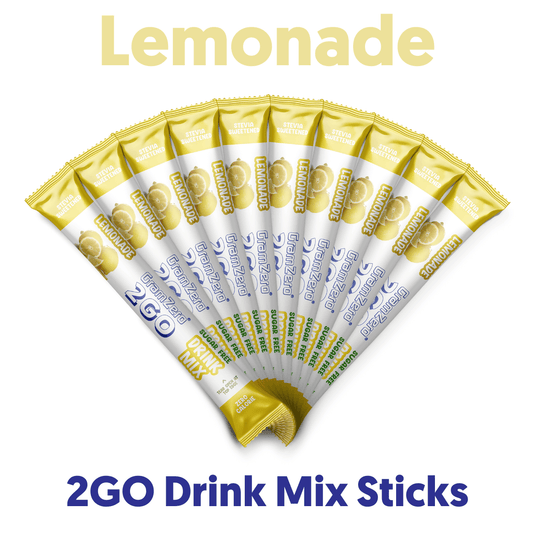 LEMONADE 2GO Sugar Free Drink Mix Sticks: 10 Pack ~ Great for Loaded Tea Kits