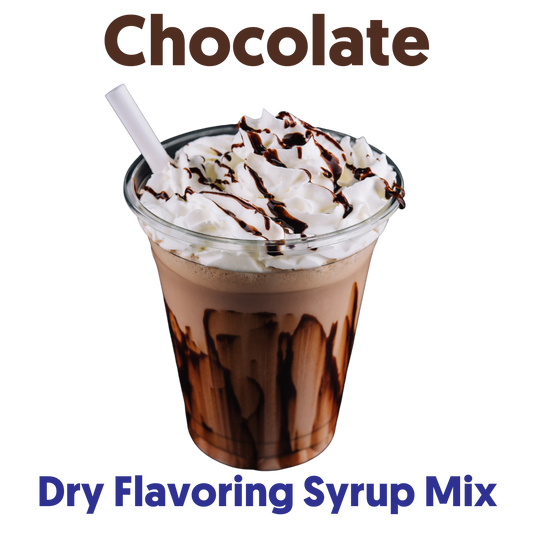 CHOCOLATE Sugar Free Dry Flavoring Syrup Mix, 3.5 Oz