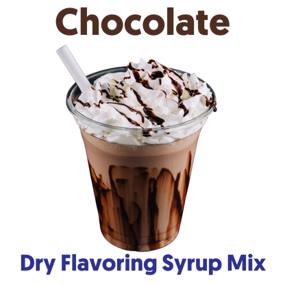 CHOCOLATE Sugar Free Dry Flavoring Syrup Mix, 3.5 Oz