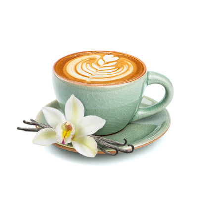 VANILLA LATTE 5-PACK: 16g Single Serve Instant Dissolve Hot Beverage Mix ~ Stevia Sweetened Only