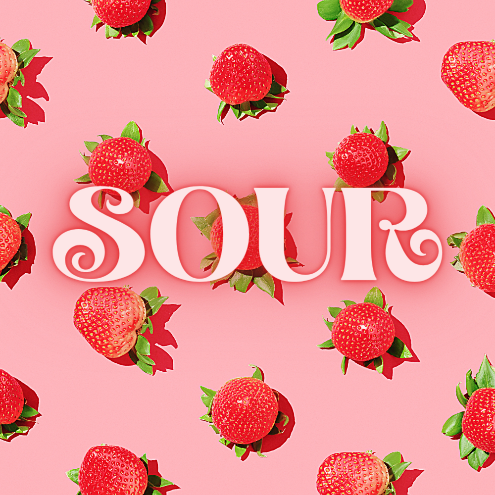 SOUR STRAWBERRY Zero Calorie Sugar Free Drink Mix, Stevia Sweetened, G ...